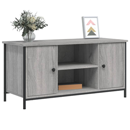 Mobile Porta TV Grigio Sonoma 100x40x50 cm in Legno Multistrato - homemem39