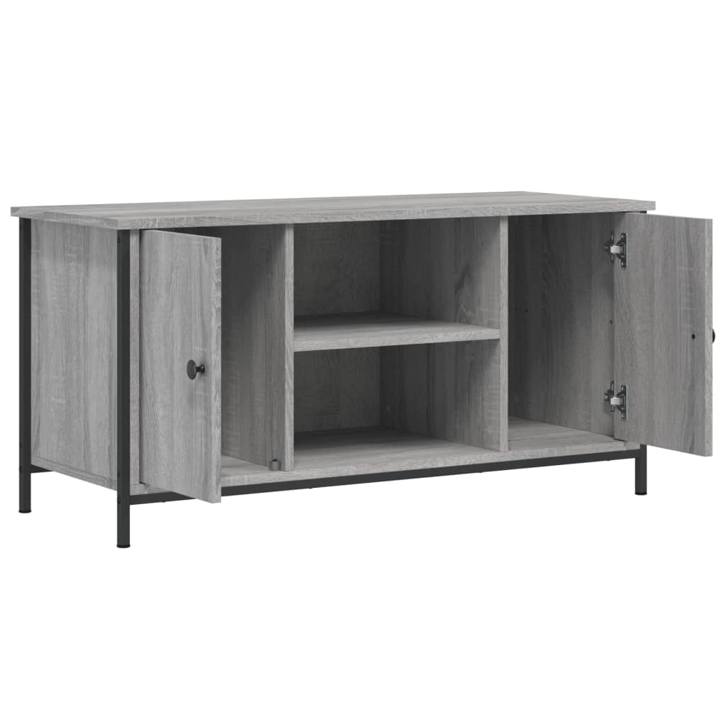 Mobile Porta TV Grigio Sonoma 100x40x50 cm in Legno Multistrato - homemem39