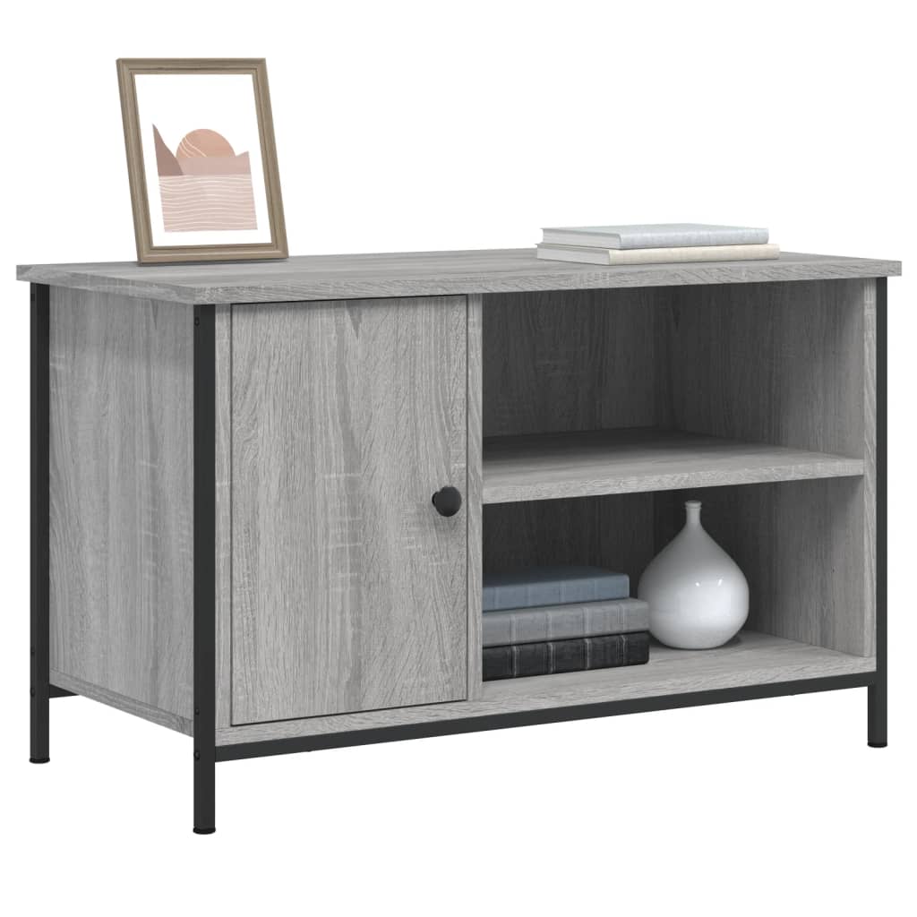 Mobile Porta TV Grigio Sonoma 80x40x50 cm in Legno Multistrato - homemem39