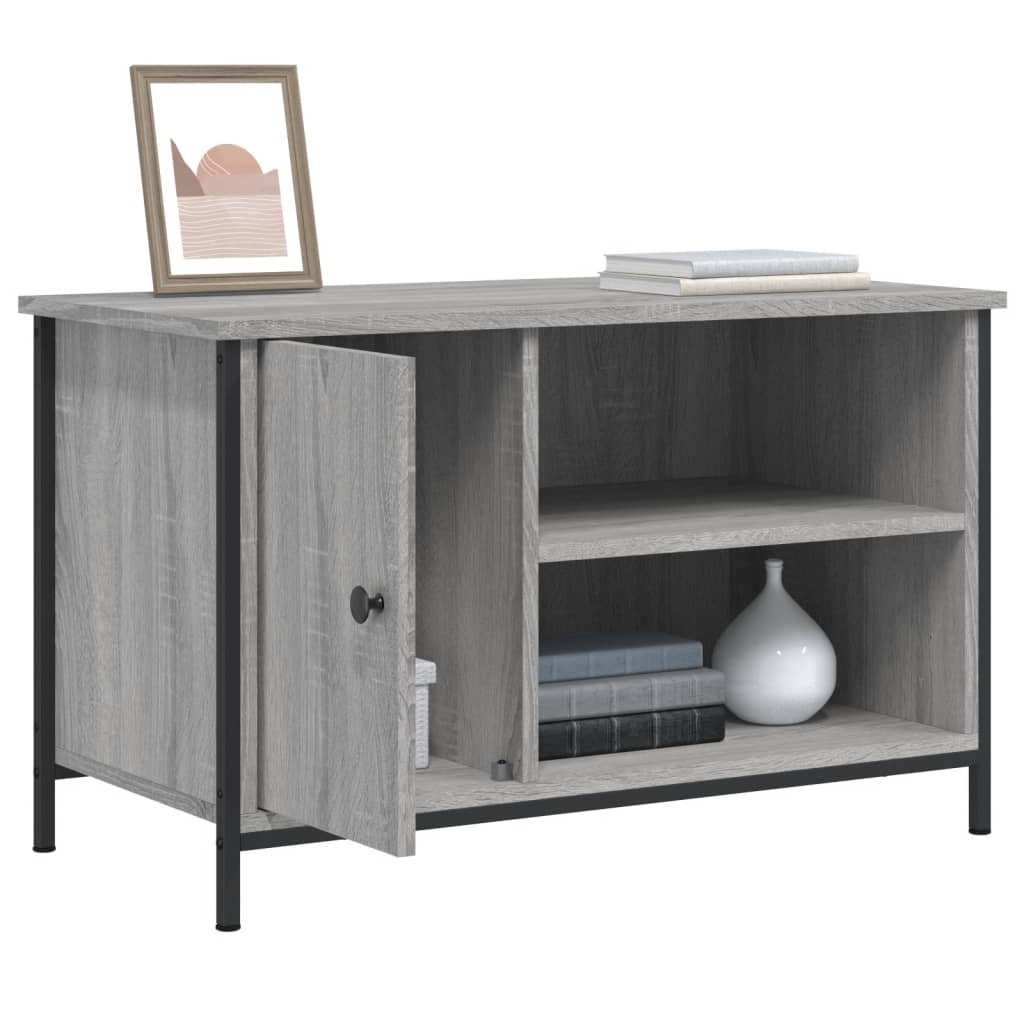 Mobile Porta TV Grigio Sonoma 80x40x50 cm in Legno Multistrato - homemem39