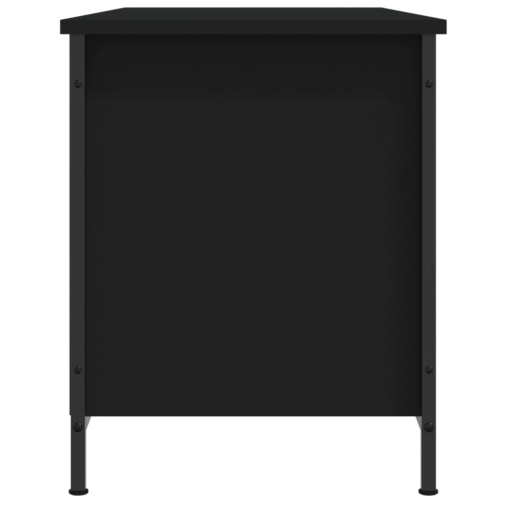 Mobile Porta TV Nero 100x40x50 cm in Legno Multistrato - homemem39