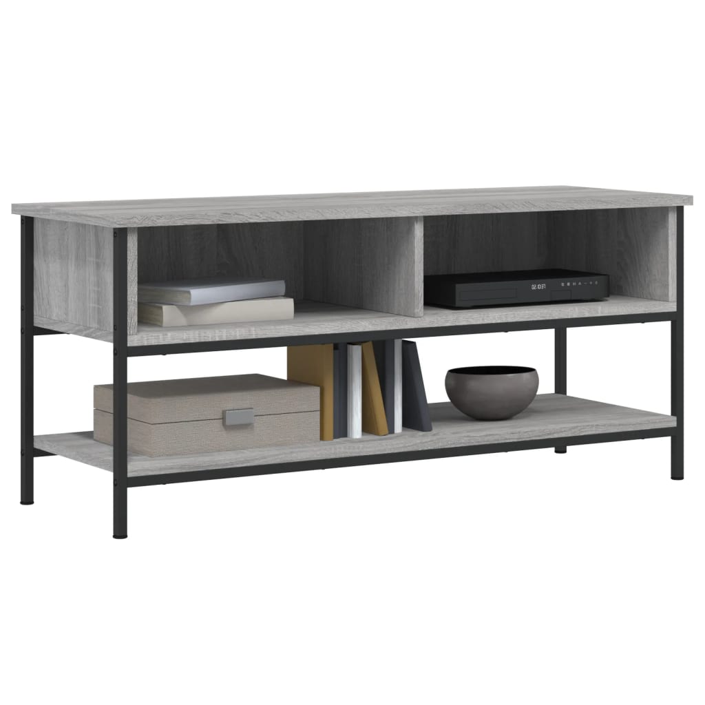 Mobile Porta TV Grigio Sonoma 100x35x45 cm in Legno Multistrato - homemem39