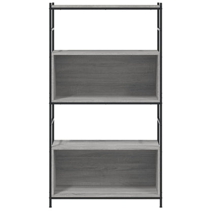 Libreria Grigio Sonoma 80x30x145,5 cm Legno Multistrato e Ferro - homemem39