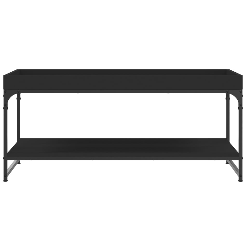 Tavolino da Salotto Nero 100x49x45 cm in Legno Multistrato - homemem39