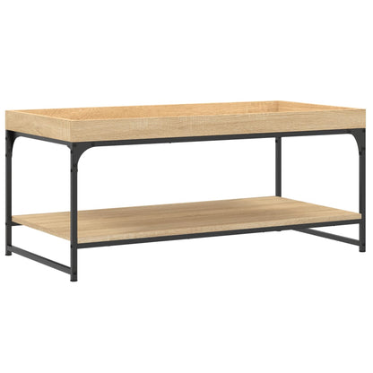 Tavolino da Salotto Rovere Sonoma 100x49x45cm Legno Multistrato - homemem39