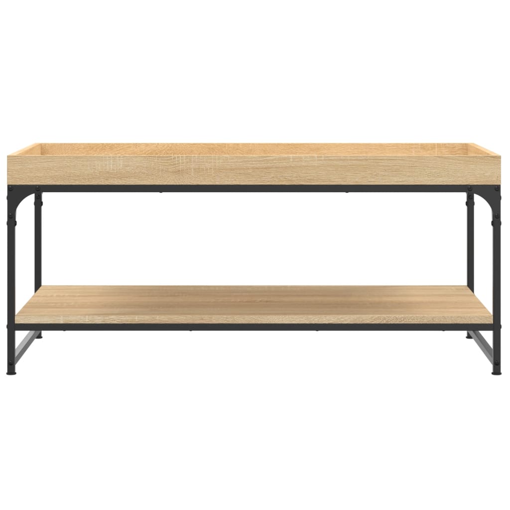 Tavolino da Salotto Rovere Sonoma 100x49x45cm Legno Multistrato - homemem39