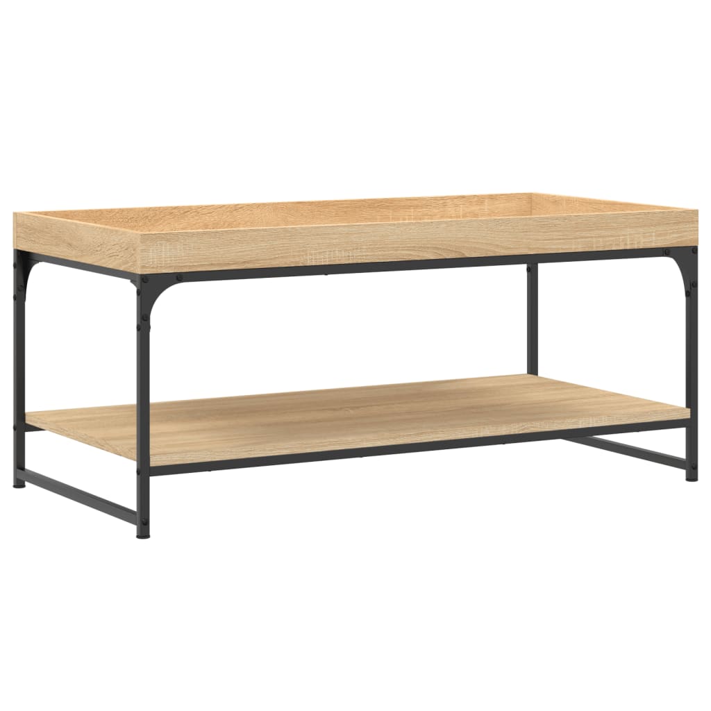 Tavolino da Salotto Rovere Sonoma 100x49x45cm Legno Multistrato - homemem39