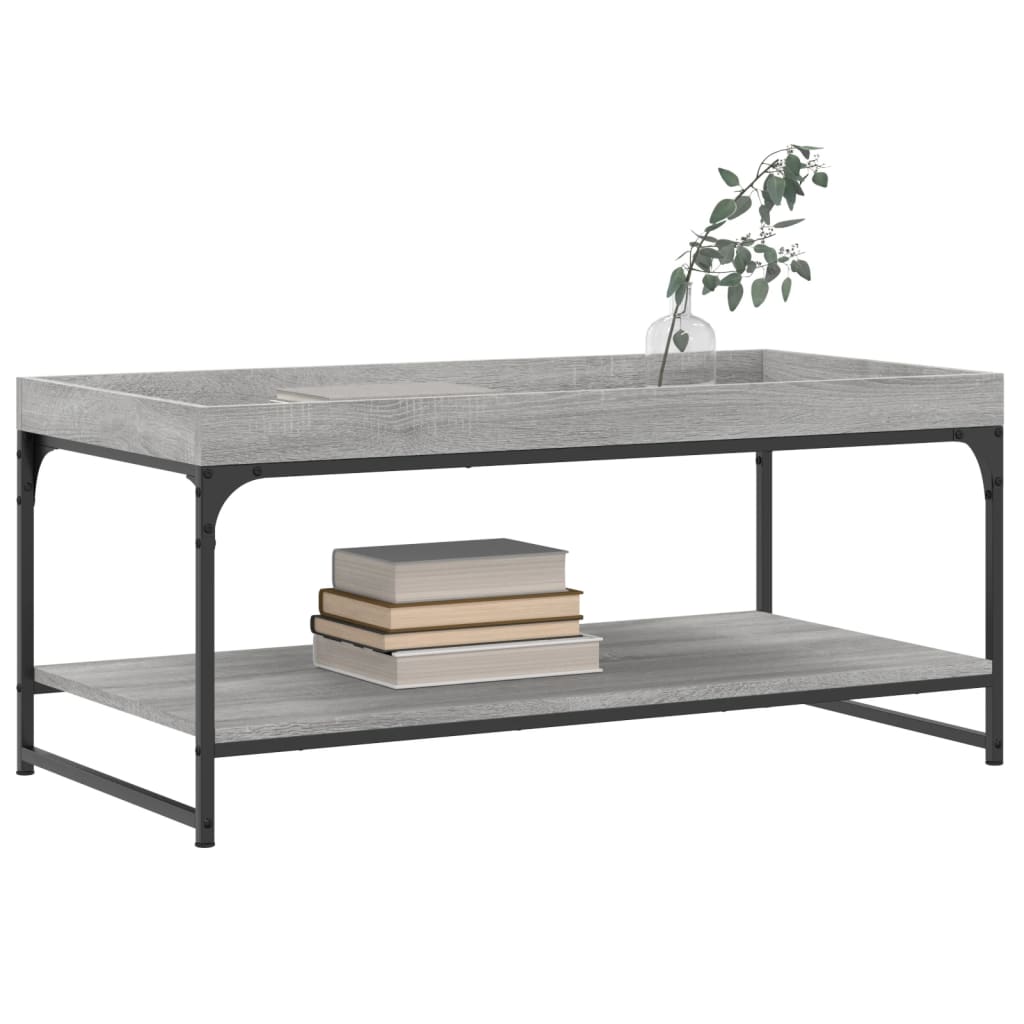 Tavolino da Salotto Grigio Sonoma 100x49x45cm Legno Multistrato - homemem39