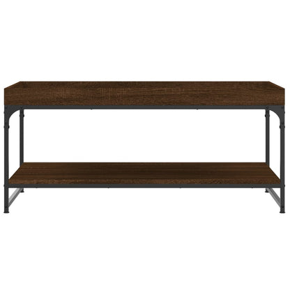 Tavolino Salotto Rovere Marrone 100x49x45 cm Legno Multistrato - homemem39