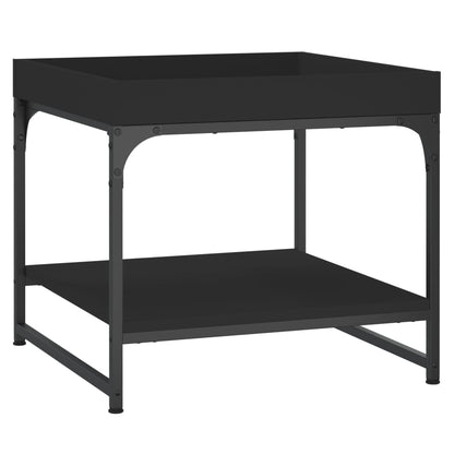 Tavolino da Salotto Nero 49,5x49,5x45 cm in Legno Multistrato - homemem39