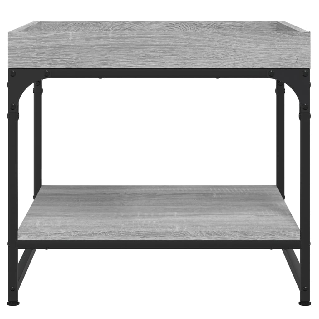 Tavolino Salotto Grigio Sonoma 49,5x49,5x45cm Legno Multistrato - homemem39