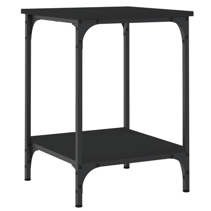 Tavolino da Salotto Nero 40x40x55 cm in Legno Multistrato - homemem39