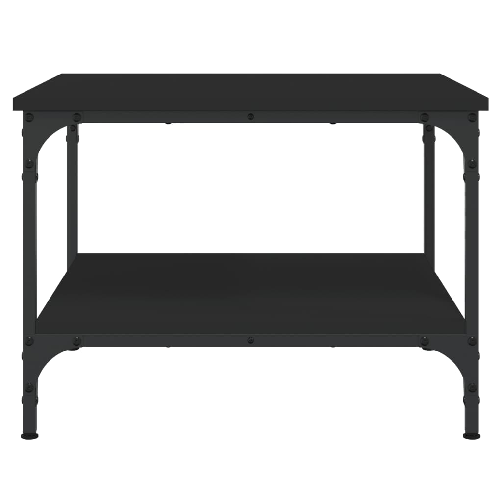 Tavolino da Salotto Nero 55x55x40 cm in Legno Multistrato - homemem39