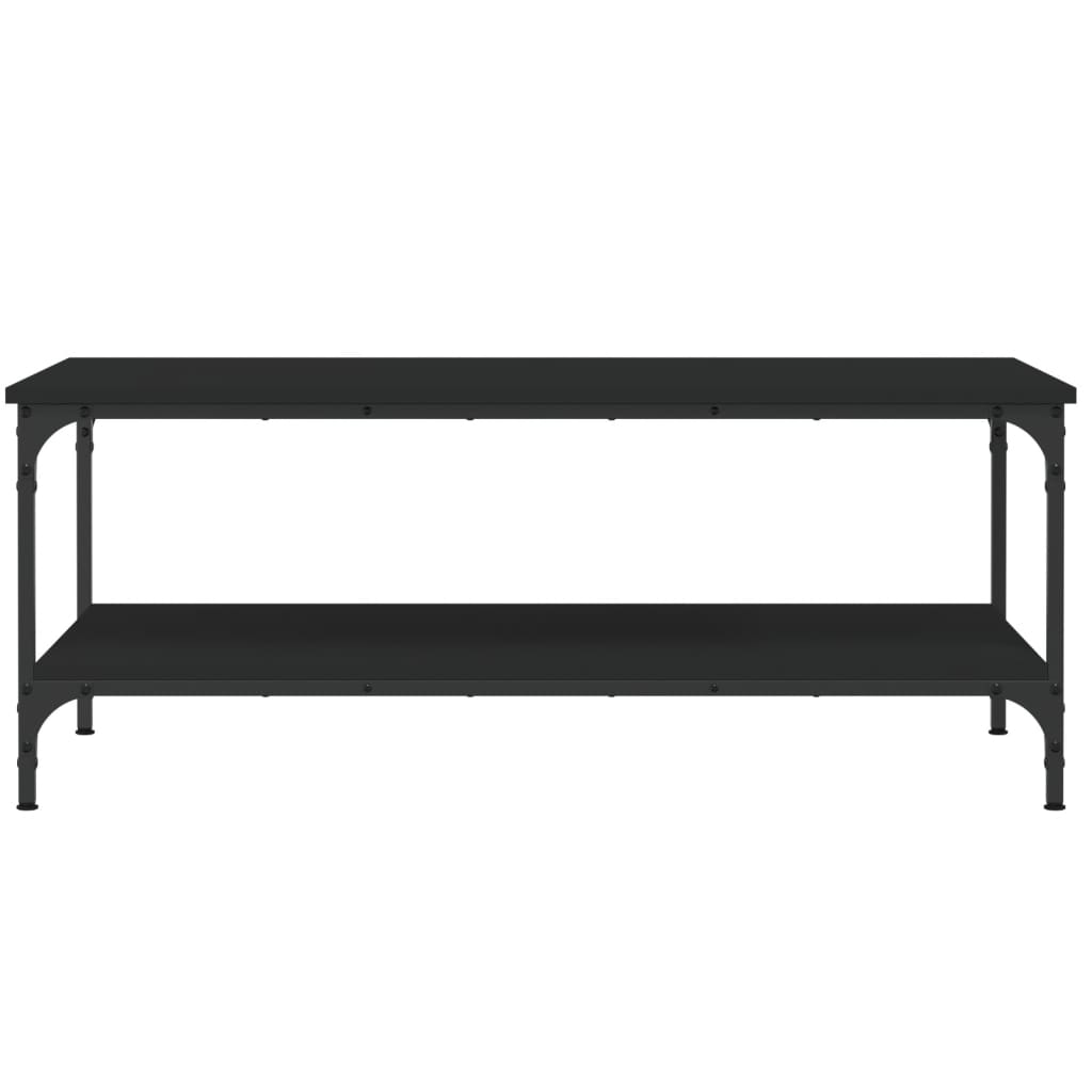 Tavolino da Salotto Nero 100x55x40 cm in Legno Multistrato - homemem39