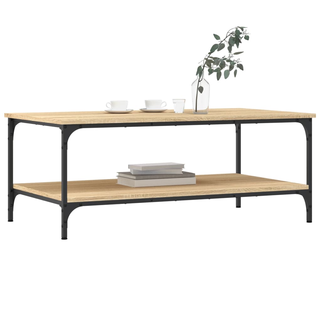 Tavolino da Salotto Rovere Sonoma 100x55x40cm Legno Multistrato - homemem39