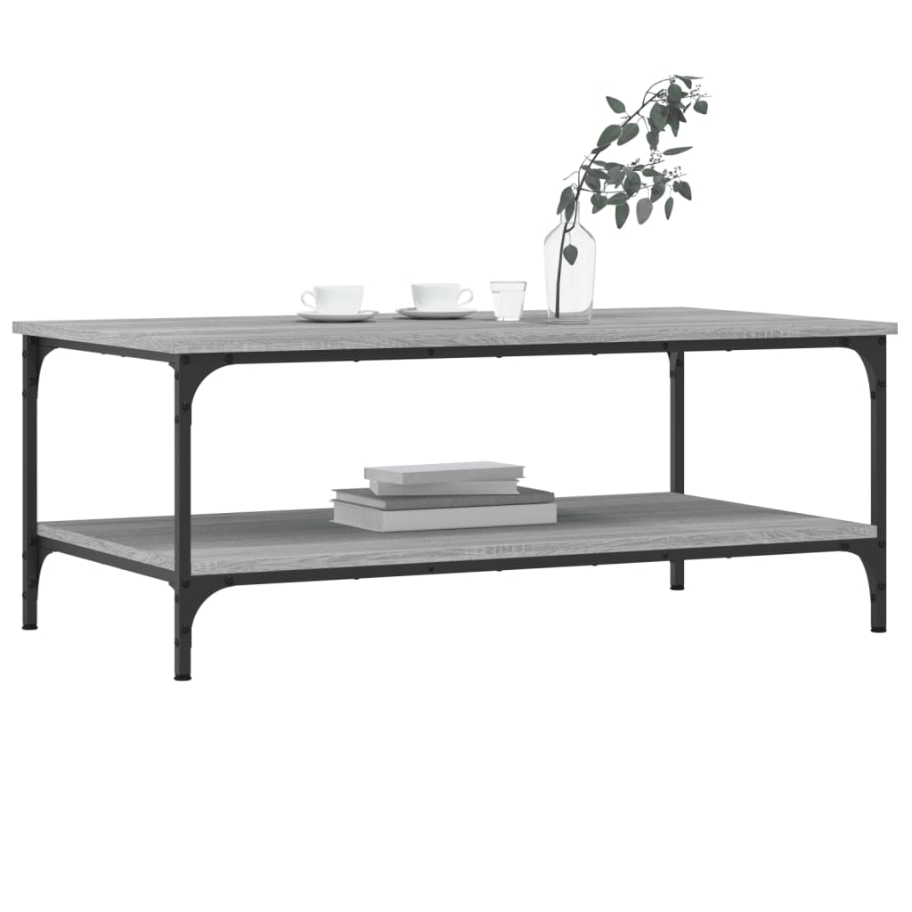 Tavolino da Salotto Grigio Sonoma 100x55x40cm Legno Multistrato - homemem39