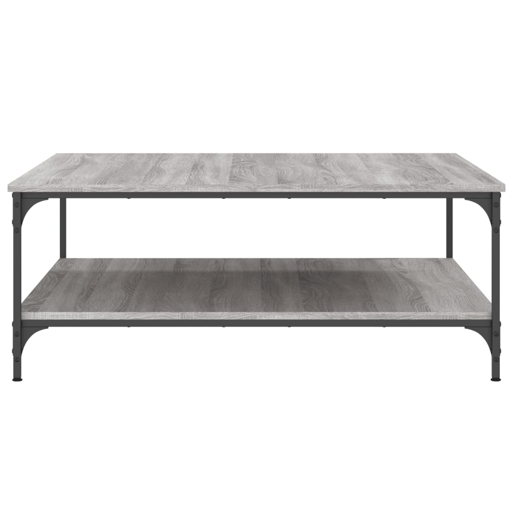 Tavolino Salotto Grigio Sonoma 100x100x40 cm Legno Multistrato - homemem39