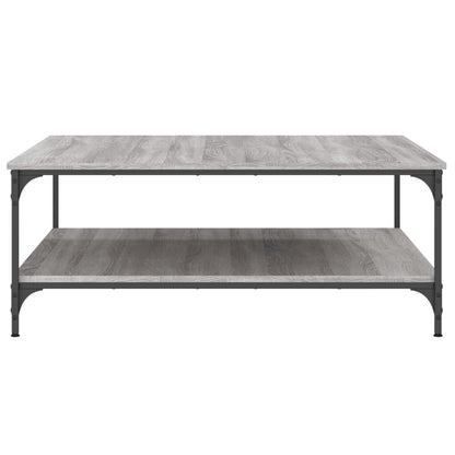 Tavolino Salotto Grigio Sonoma 100x100x40 cm Legno Multistrato - homemem39