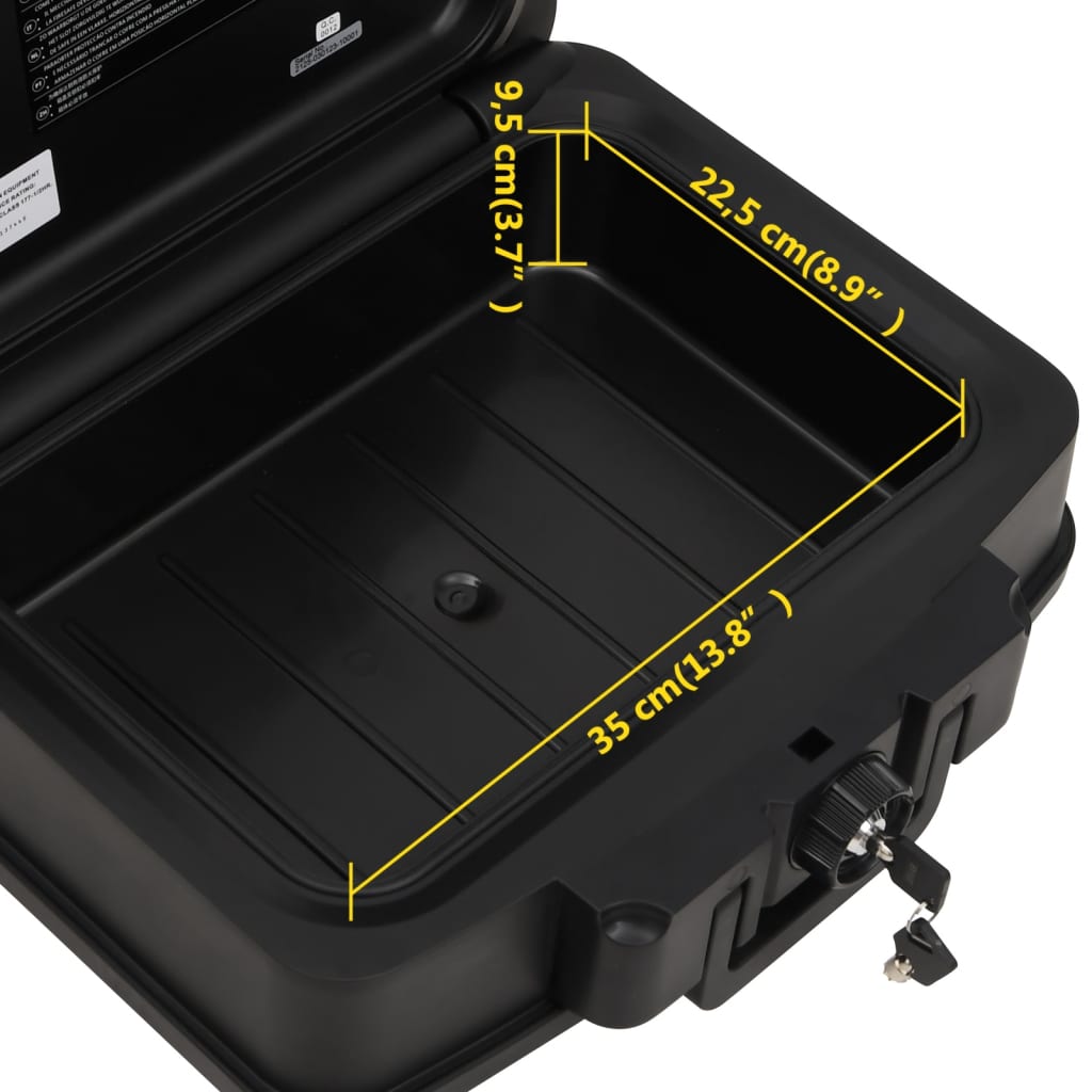 Cassetta di Sicurezza Nera 44x37x16,5 cm - homemem39