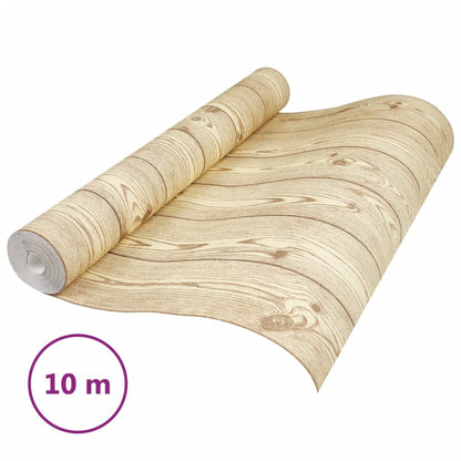 Carta da Parati 3D Venature Legno Marrone - homemem39