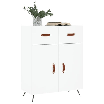 Credenza Bianca 69,5x34x90 cm in Legno Multistrato - homemem39