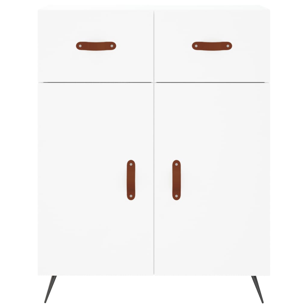 Credenza Bianca 69,5x34x90 cm in Legno Multistrato - homemem39