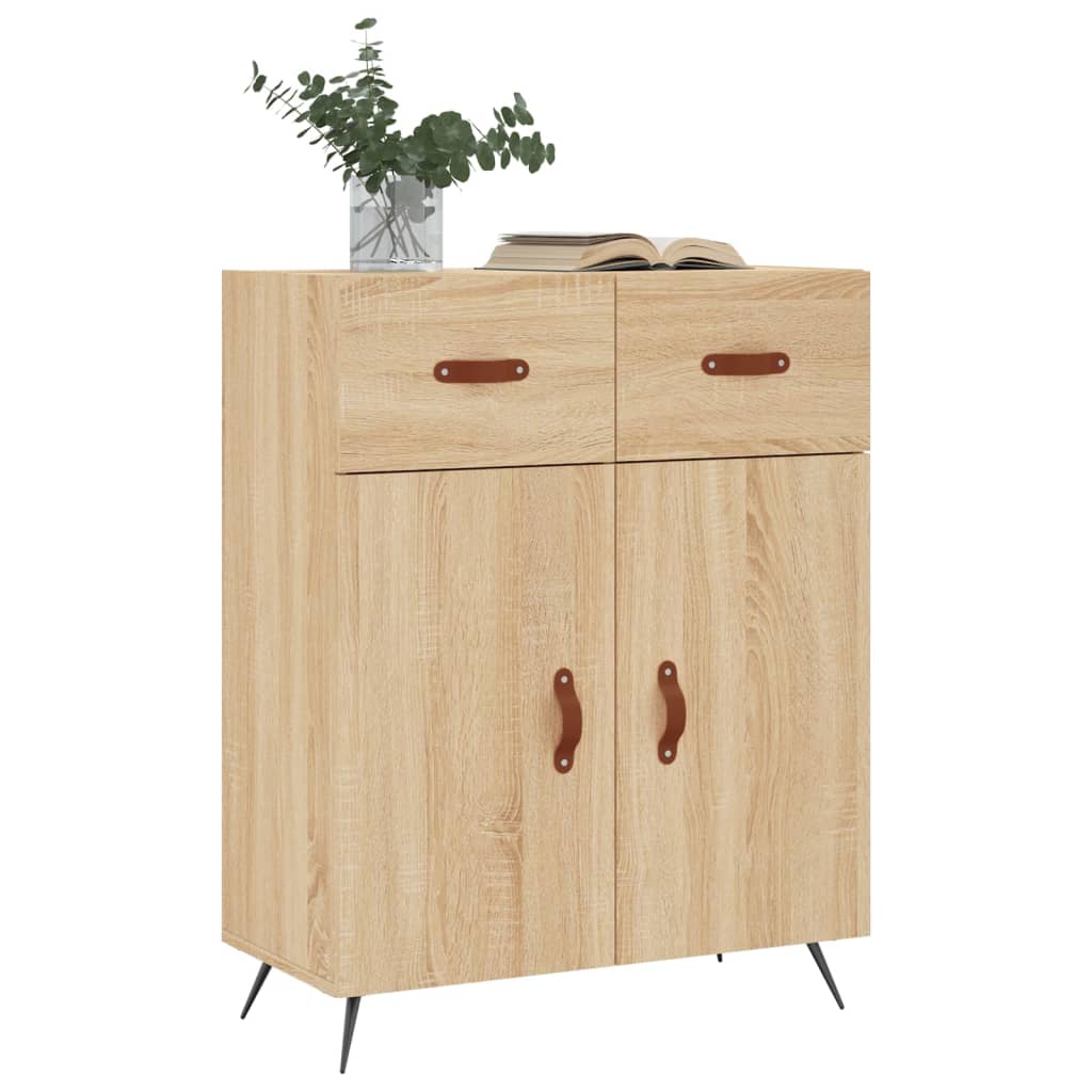 Credenza Rovere Sonoma 69,5x34x90 cm in Legno Multistrato - homemem39