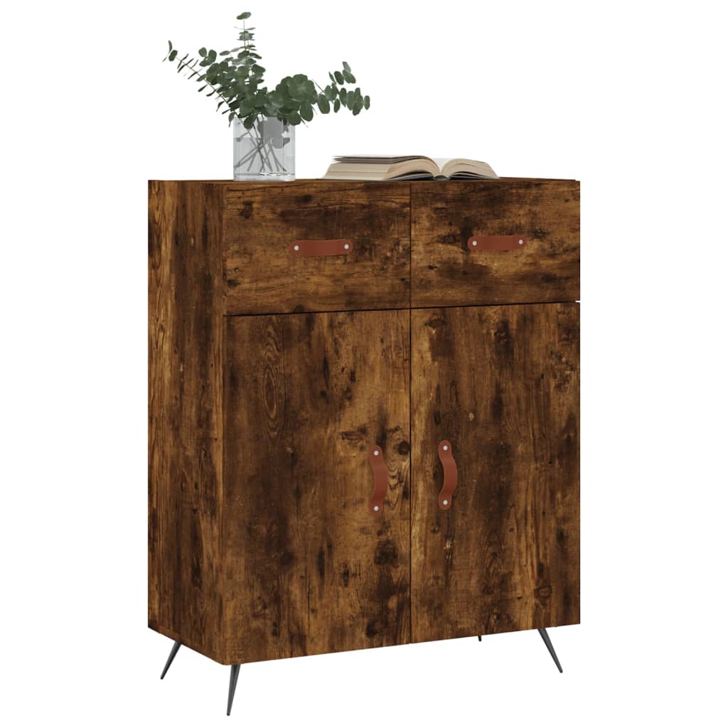 Credenza Rovere Fumo 69,5x34x90 cm in Legno Multistrato - homemem39