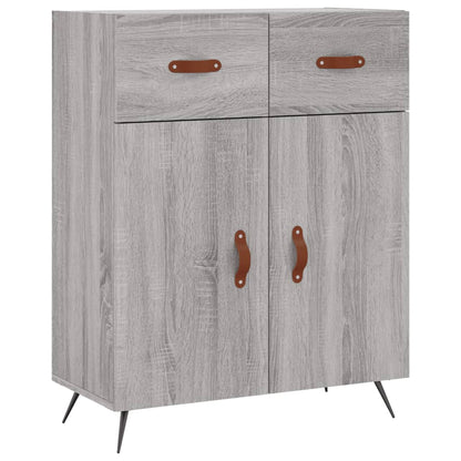 Credenza Grigio Sonoma 69,5x34x90 cm in Legno Multistrato - homemem39