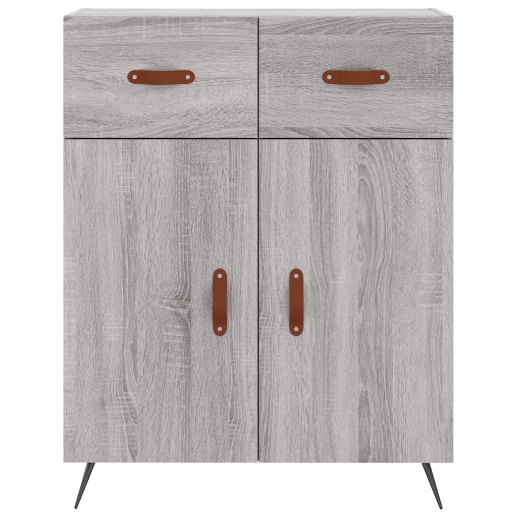 Credenza Grigio Sonoma 69,5x34x90 cm in Legno Multistrato - homemem39