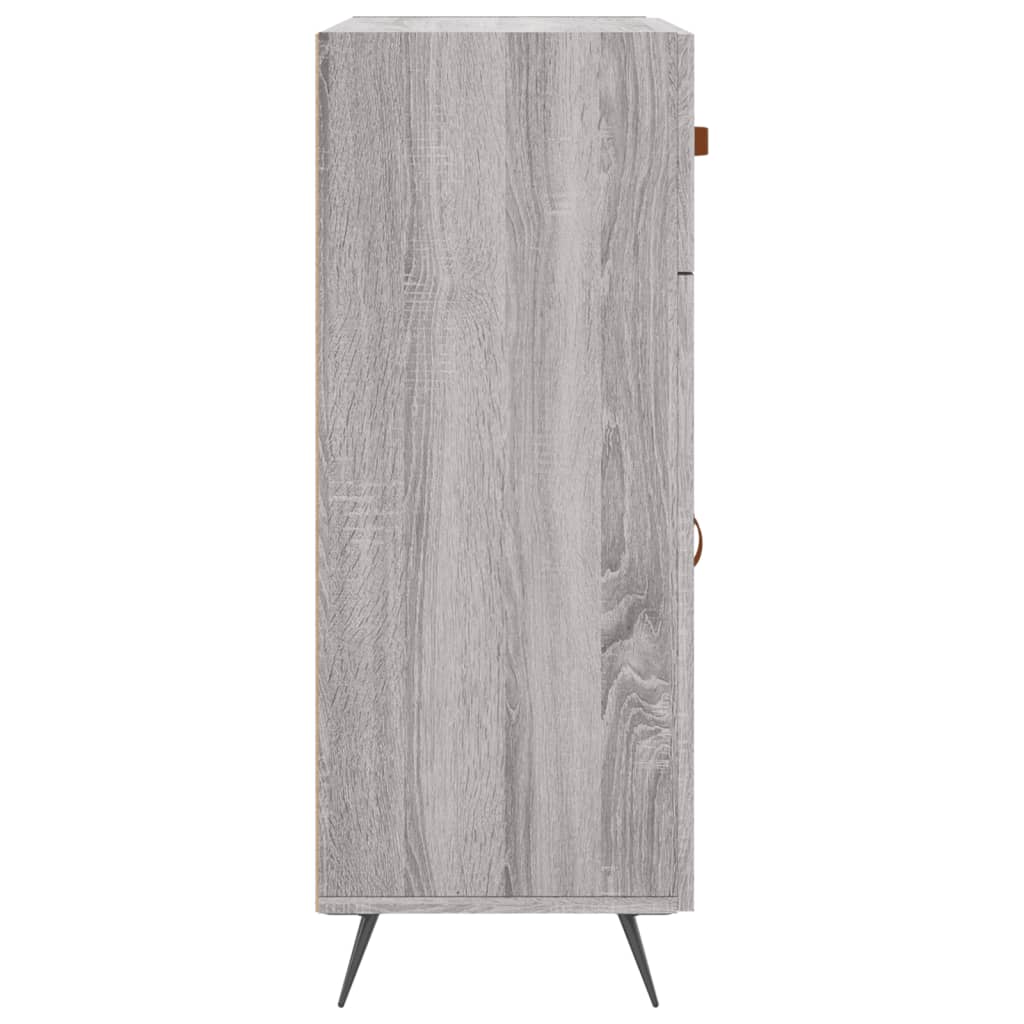 Credenza Grigio Sonoma 69,5x34x90 cm in Legno Multistrato - homemem39