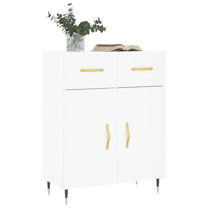 Credenza Bianca 69,5x34x90 cm in Legno Multistrato - homemem39