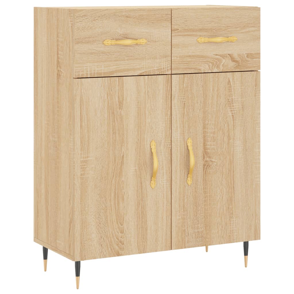 Credenza Rovere Sonoma 69,5x34x90 cm in Legno Multistrato - homemem39