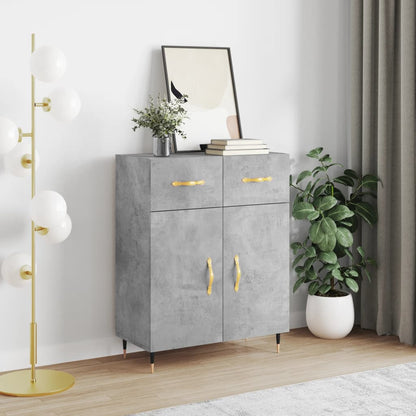 Credenza Grigio Cemento 69,5x34x90 cm in Legno Multistrato - homemem39