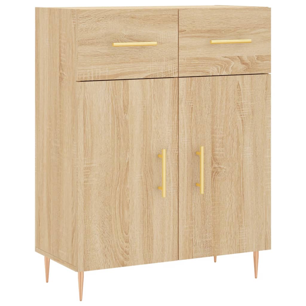 Credenza Rovere Sonoma 69,5x34x90 cm in Legno Multistrato - homemem39