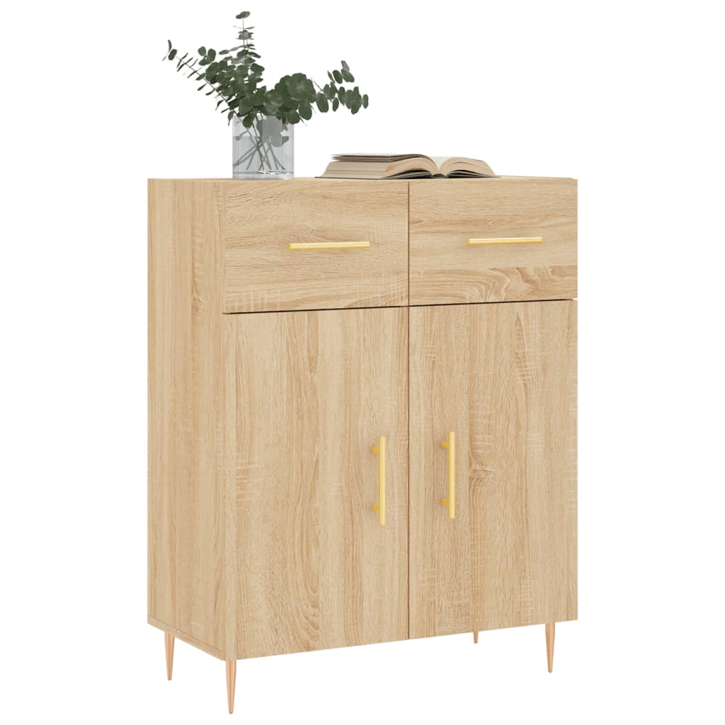 Credenza Rovere Sonoma 69,5x34x90 cm in Legno Multistrato - homemem39