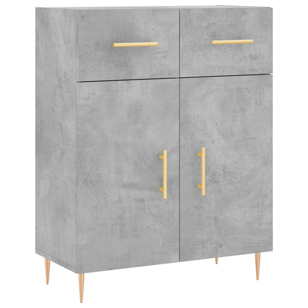 Credenza Grigio Cemento 69,5x34x90 cm in Legno Multistrato - homemem39