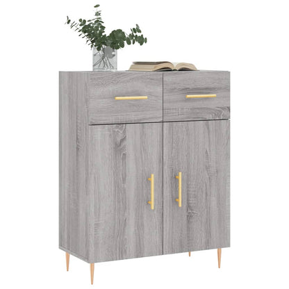 Credenza Grigio Sonoma 69,5x34x90 cm in Legno Multistrato - homemem39