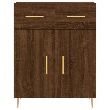 Credenza Rovere Marrone 69,5x34x90 cm in Legno Multistrato - homemem39