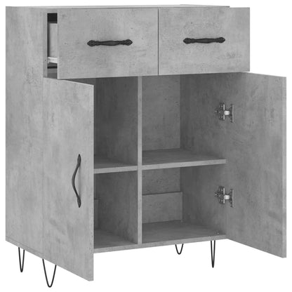 Credenza Grigio Cemento 69,5x34x90 cm in Legno Multistrato - homemem39