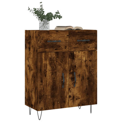 Credenza Rovere Fumo 69,5x34x90 cm in Legno Multistrato - homemem39