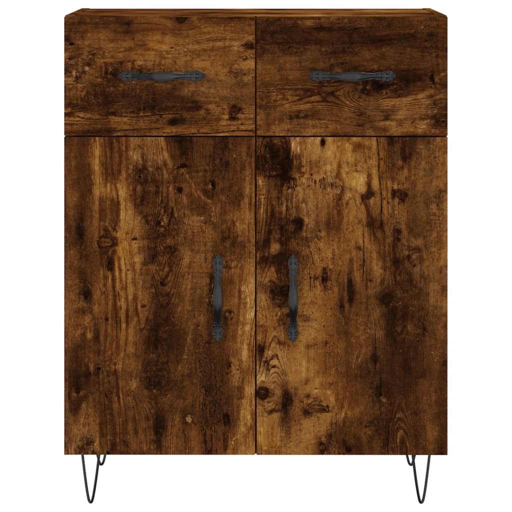 Credenza Rovere Fumo 69,5x34x90 cm in Legno Multistrato - homemem39