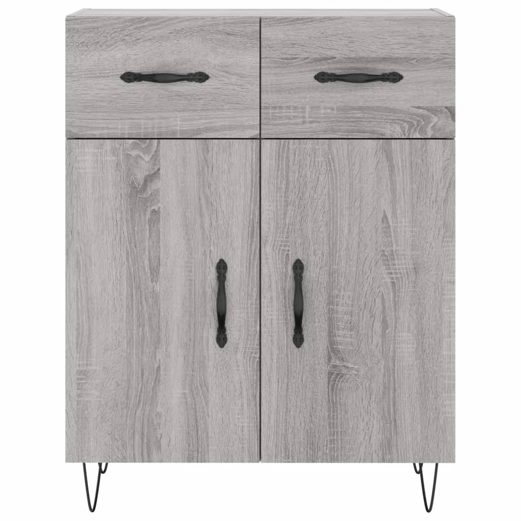 Credenza Grigio Sonoma 69,5x34x90 cm in Legno Multistrato - homemem39