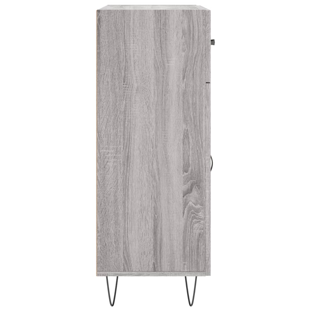 Credenza Grigio Sonoma 69,5x34x90 cm in Legno Multistrato - homemem39