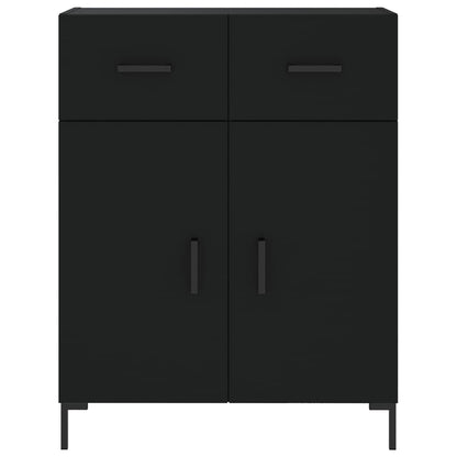 Credenza Nera 69,5x34x90 cm in Legno Multistrato - homemem39