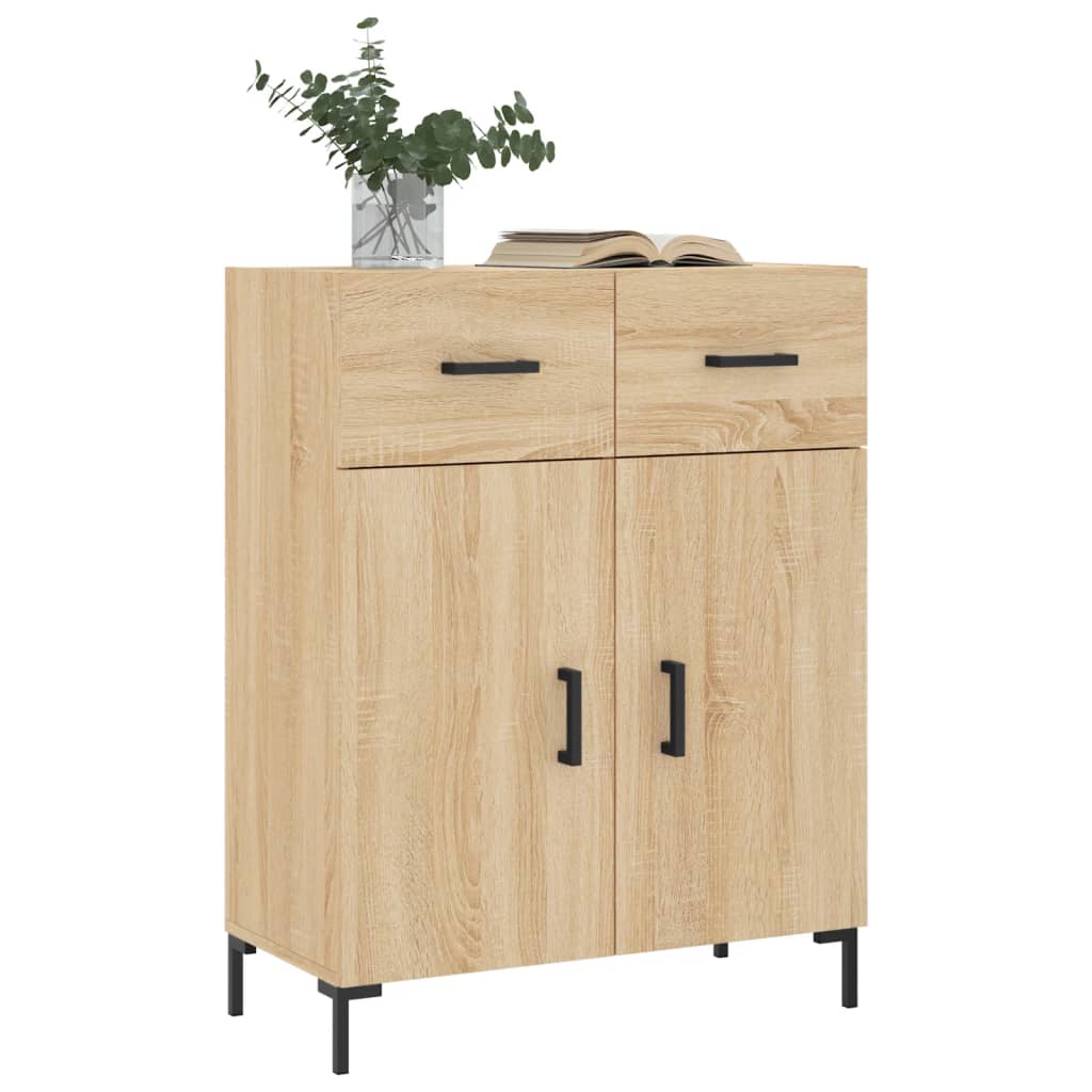 Credenza Rovere Sonoma 69,5x34x90 cm in Legno Multistrato - homemem39