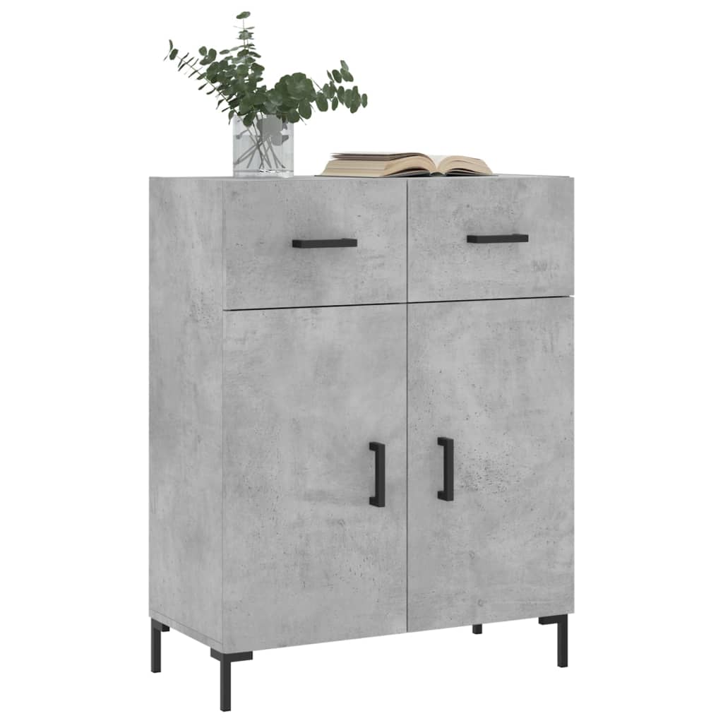 Credenza Grigio Cemento 69,5x34x90 cm in Legno Multistrato - homemem39