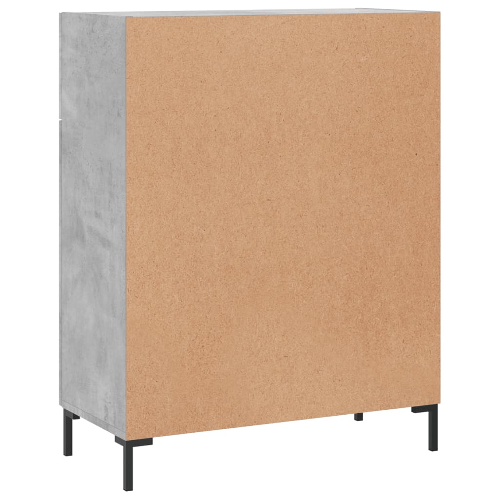 Credenza Grigio Cemento 69,5x34x90 cm in Legno Multistrato - homemem39