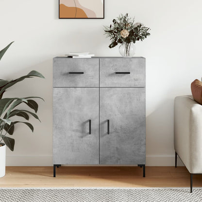 Credenza Grigio Cemento 69,5x34x90 cm in Legno Multistrato - homemem39