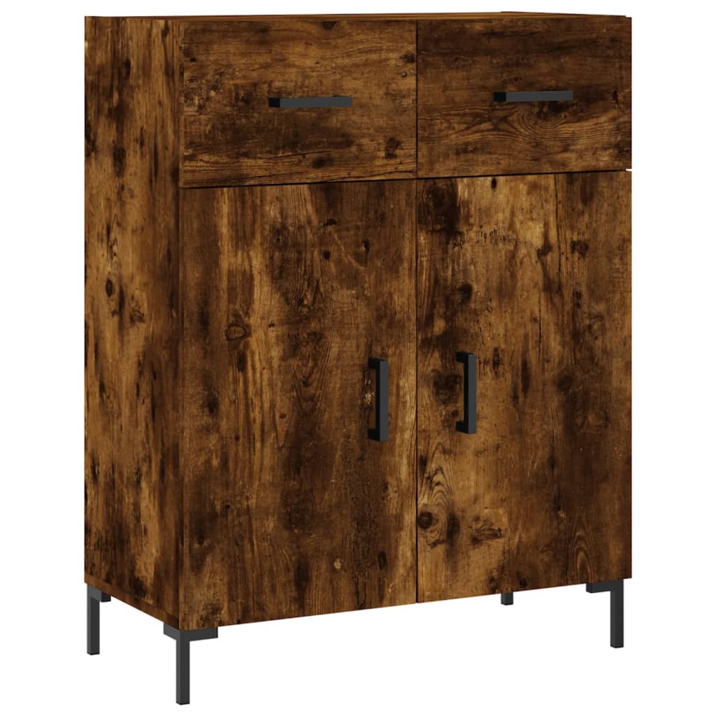 Credenza Rovere Fumo 69,5x34x90 cm in Legno Multistrato - homemem39